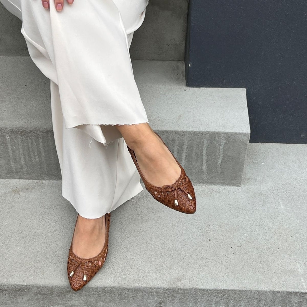 COPENHAGEN SHOES ON MY LOVE Ballet flats 0241 COGNAC