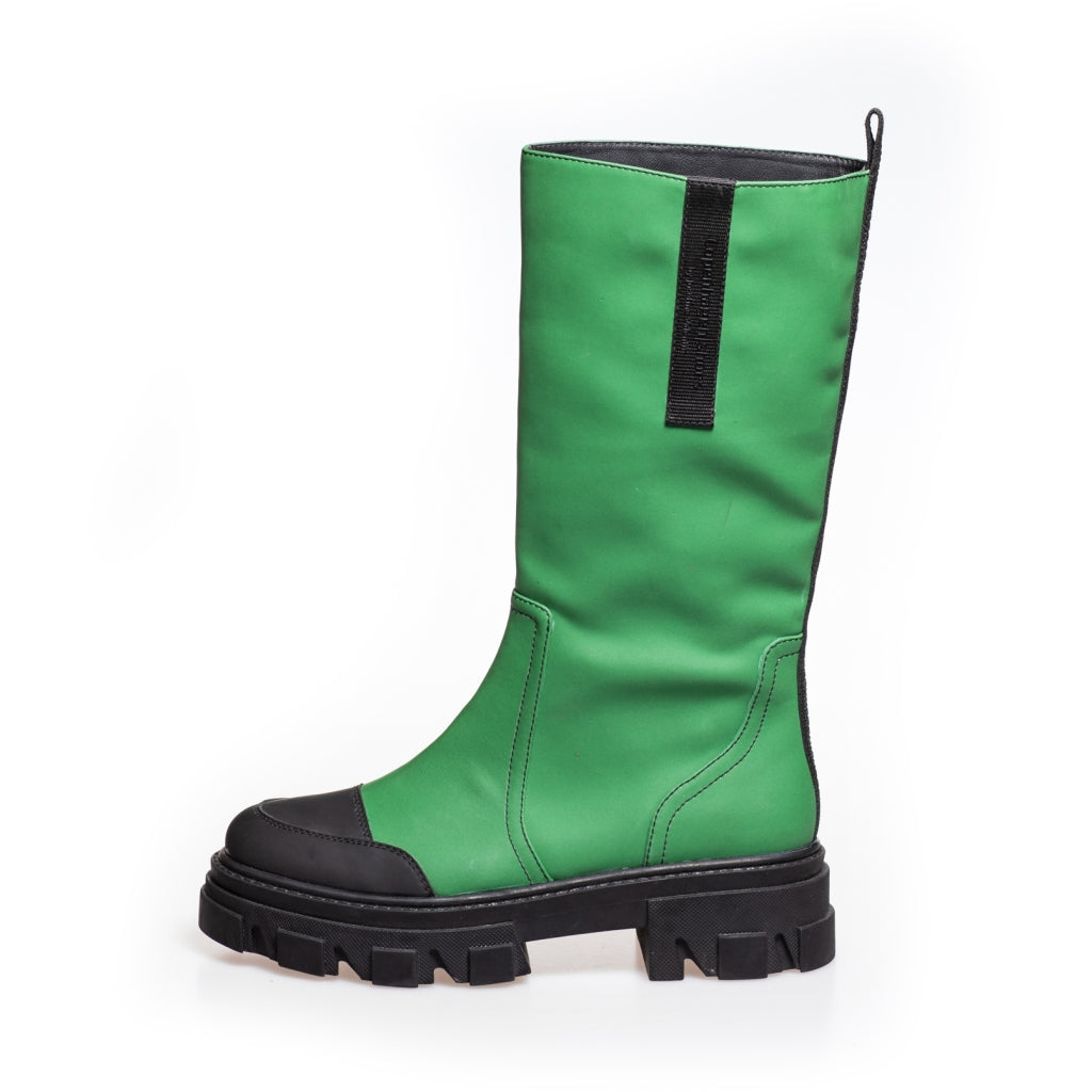 COPENHAGEN SHOES ON MY OWN / Copenhagenshoes by Josefine Valentin Long boot 0027 GREEN