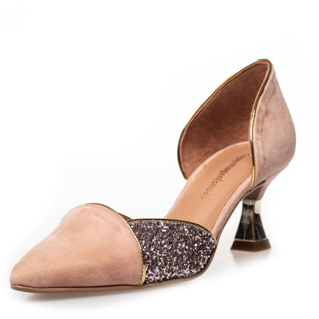 COPENHAGEN SHOES PARIS - GLITTER Stilettos 394 Nude multi