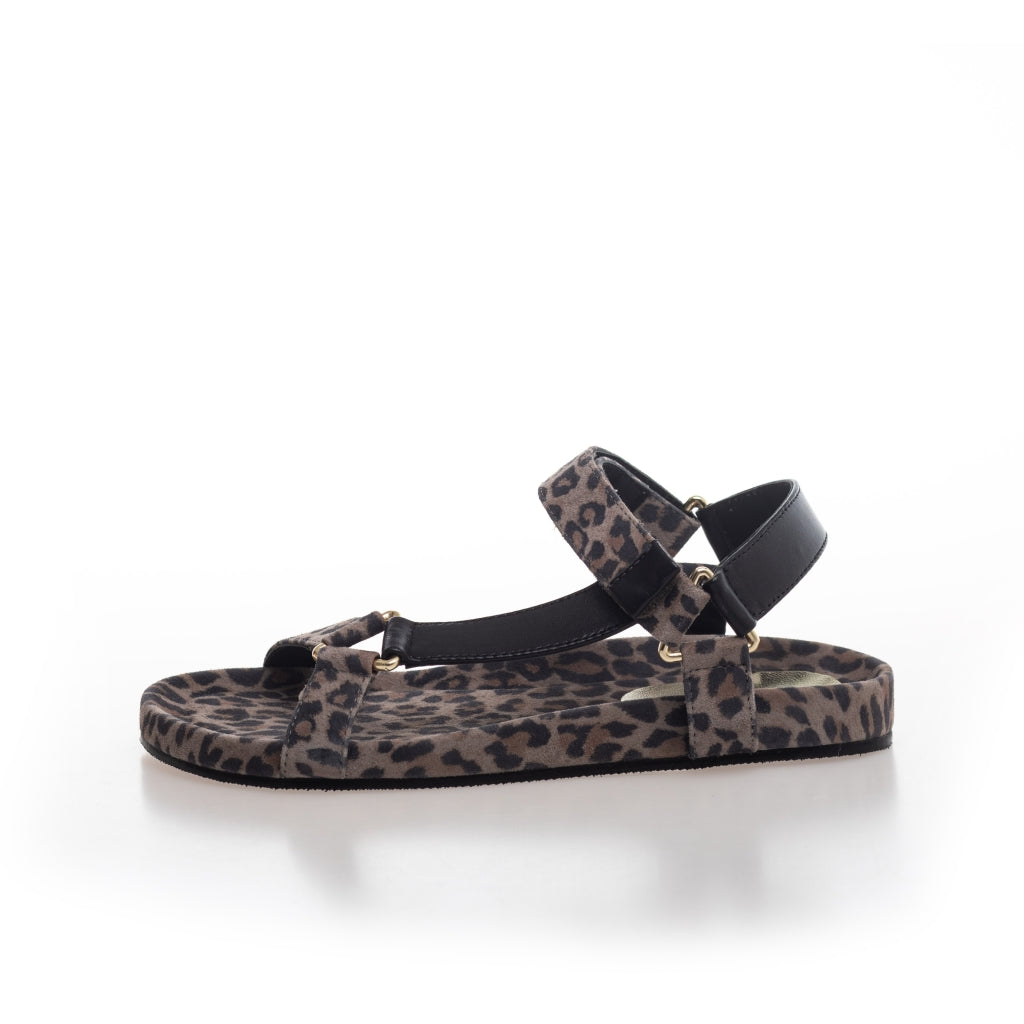 COPENHAGEN SHOES PEACE LEP. Sandals 049 Black leopard