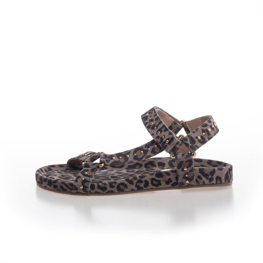 COPENHAGEN SHOES PEACE LEP. STUDS Sandals 049 Black leopard