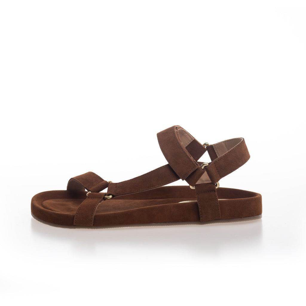 COPENHAGEN SHOES PEACE suede Sandals 112 Cognac