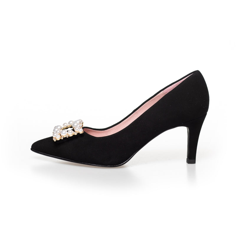 Black shoes on sale with diamonds