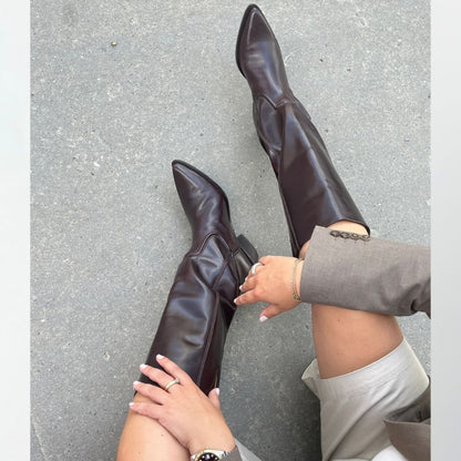 COPENHAGEN SHOES POKE L Long boot 0018 DK BROWN