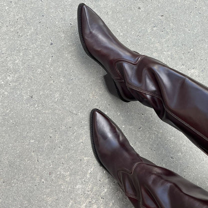 COPENHAGEN SHOES POKE L Long boot 0018 DK BROWN