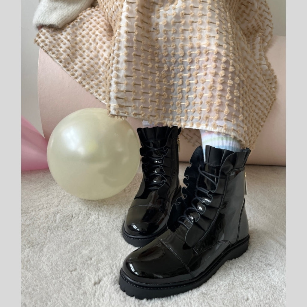COPENHAGEN KIDS PRETTY GIRL (WR) Boots 038 Black patent