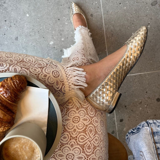 COPENHAGEN SHOES REAL VIBES Ballet flats 371 PLATINO