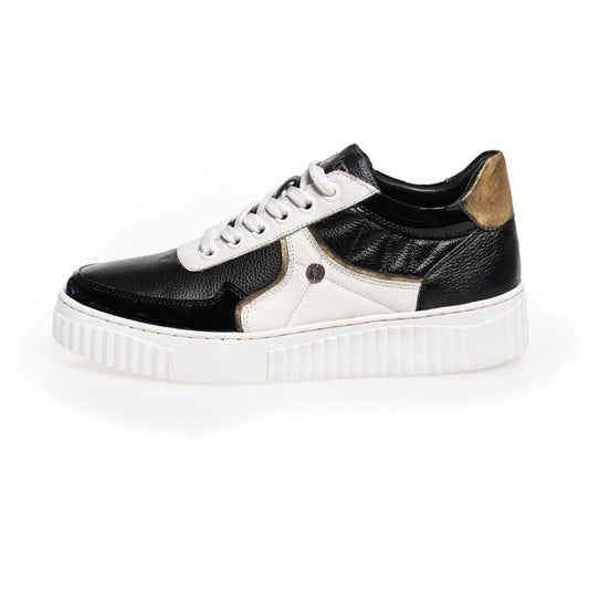 COPENHAGEN SHOES RUN WITH ME Sneakers 227 BLACK/WHITE/GOLD