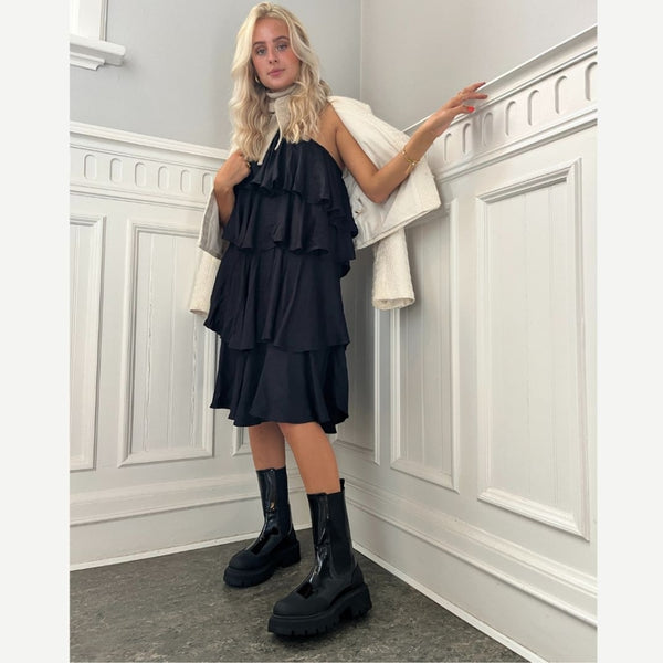 COPENHAGEN SHOES SALLY GIRL PATENT Boots 0011 BLACK PATENT