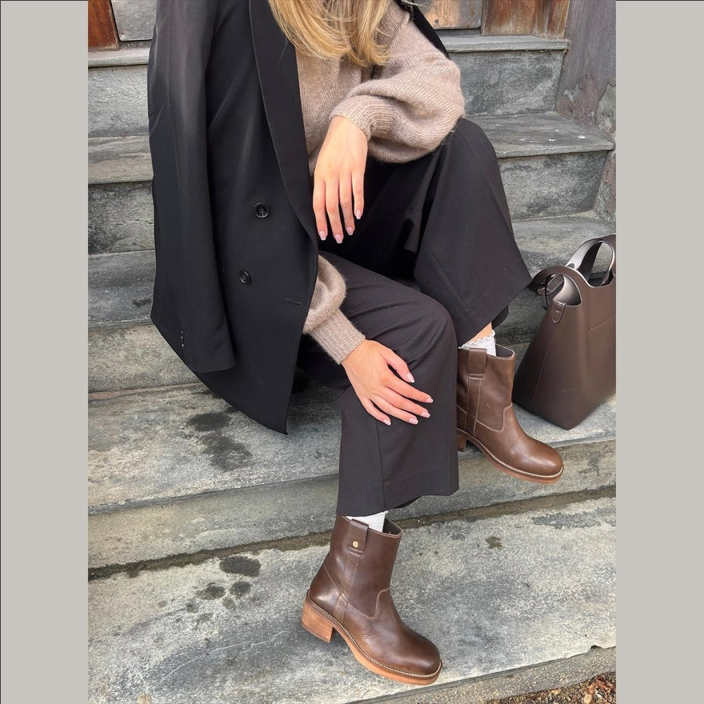 COPENHAGEN SHOES SAY MORE - BROWN/TAN Boots 0012 BROWN