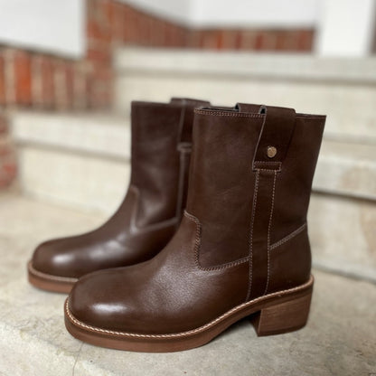 COPENHAGEN SHOES SAY MORE - BROWN/TAN Boots 0012 BROWN