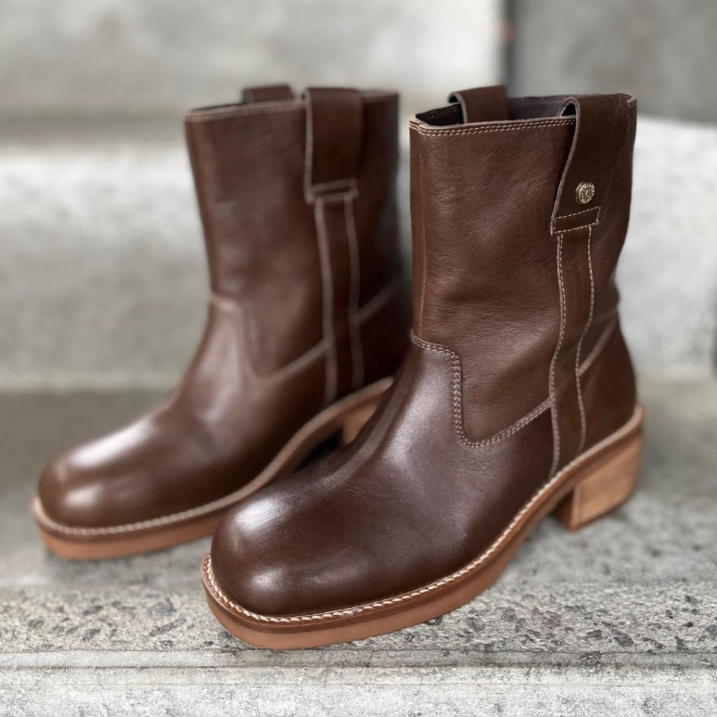 COPENHAGEN SHOES SAY MORE - BROWN/TAN Boots 0012 BROWN