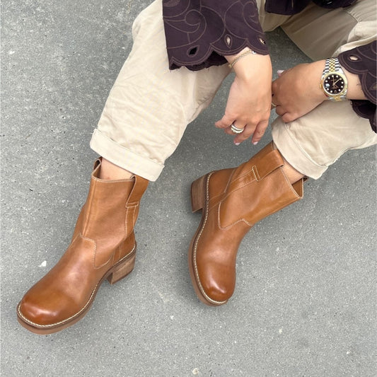 COPENHAGEN SHOES SAY MORE - BROWN/TAN Boots 125 TAN