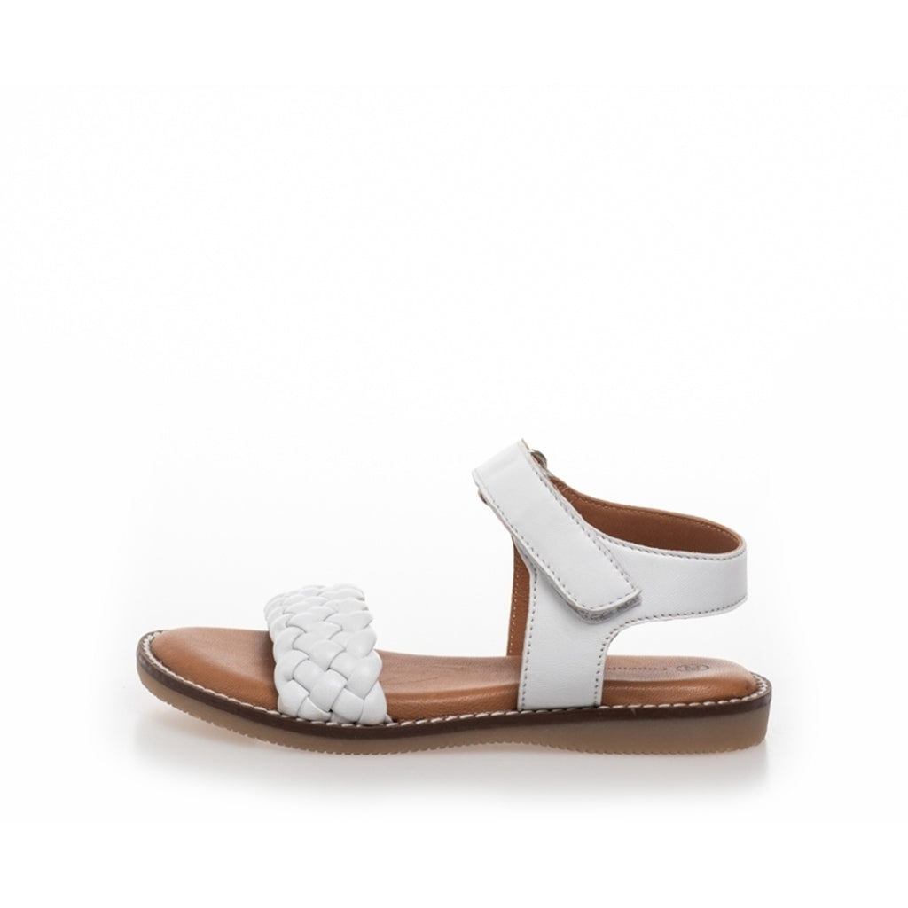 COPENHAGEN KIDS SILVET LEATHER KIDS SS. Sandals 0061 WHITE