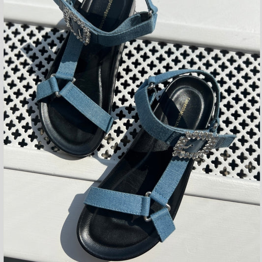 COPENHAGEN SHOES SIMILI AND DIAMONDS Sandals 0220 DENIM