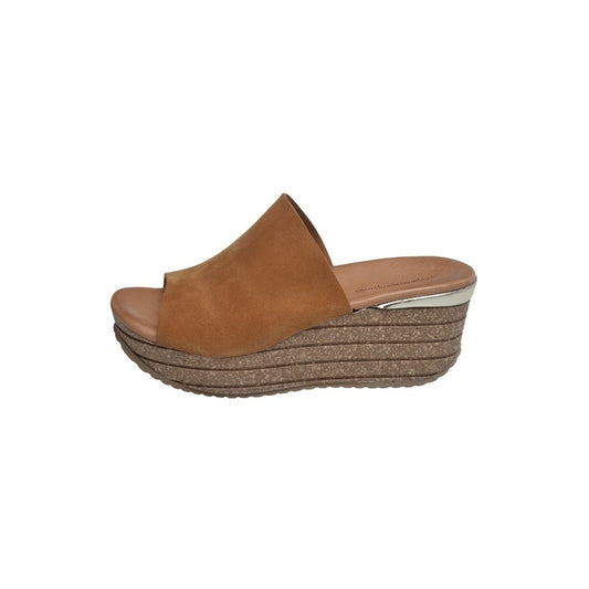 COPENHAGEN SHOES SISSEL Wedge sandals 112 Cognac