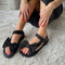 Copenhagen Shoes by Josefine Valentin SKY AND DIAMONDS 23 SUEDE Sandals 0001 BLACK