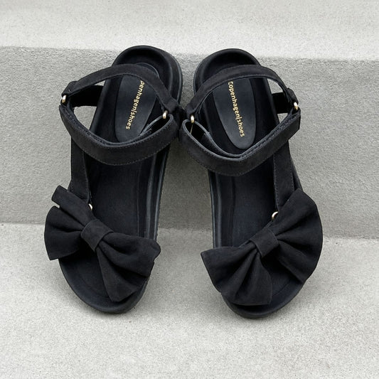 COPENHAGEN SHOES SKY AND DIAMONDS 24 SUEDE Sandals 0001 BLACK SUEDE