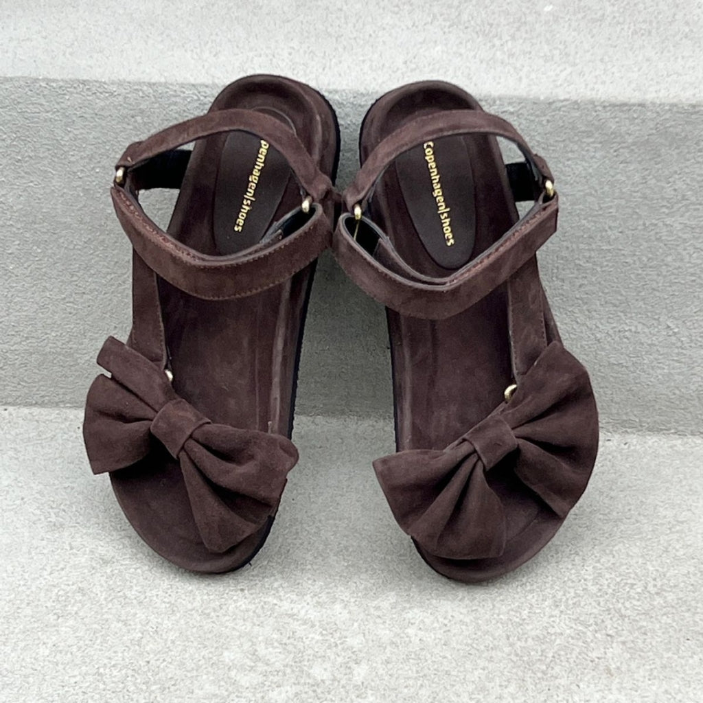 COPENHAGEN SHOES SKY AND DIAMONDS 24 SUEDE Sandals 004 Dark brown