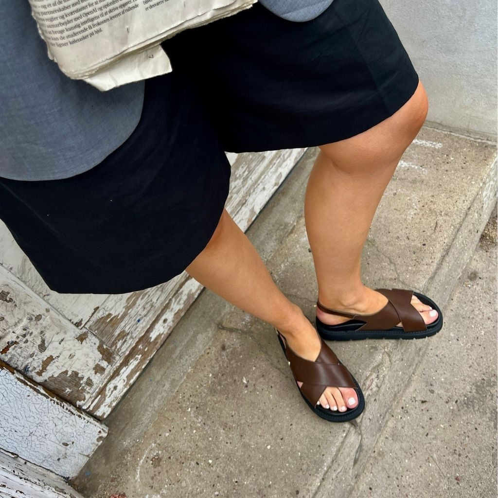 COPENHAGEN SHOES SUMMERTIME Sandals 0018 DK BROWN
