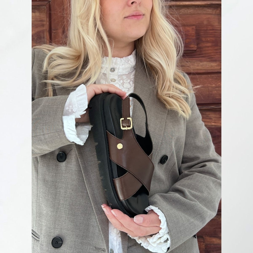 COPENHAGEN SHOES SUMMERTIME Sandals 0018 DK BROWN