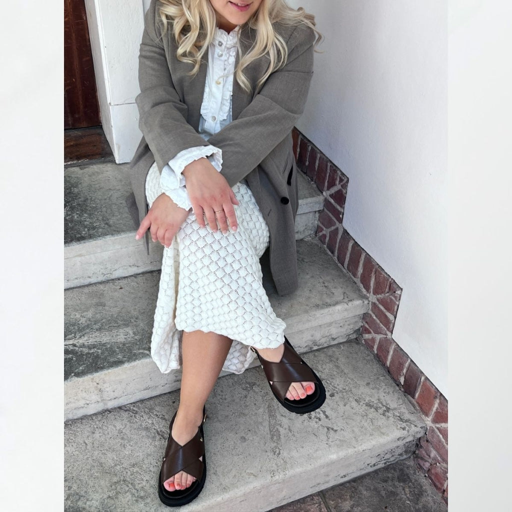 COPENHAGEN SHOES SUMMERTIME Sandals 0018 DK BROWN