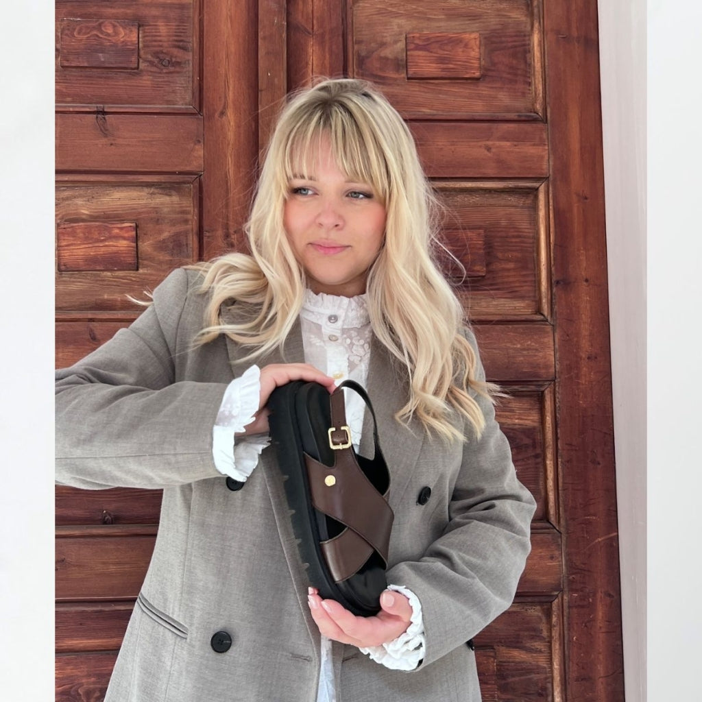 COPENHAGEN SHOES SUMMERTIME Sandals 0018 DK BROWN