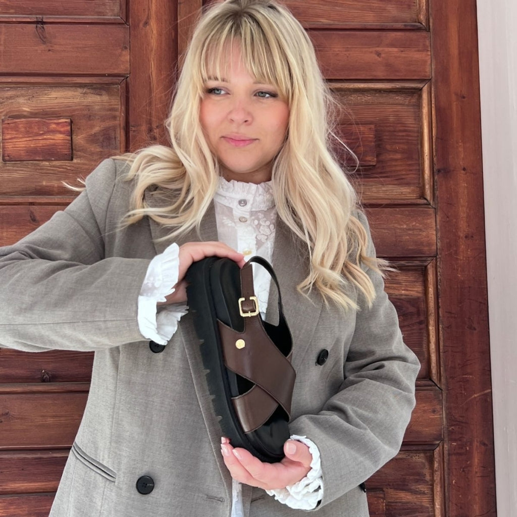 COPENHAGEN SHOES SUMMERTIME Sandals 0018 DK BROWN