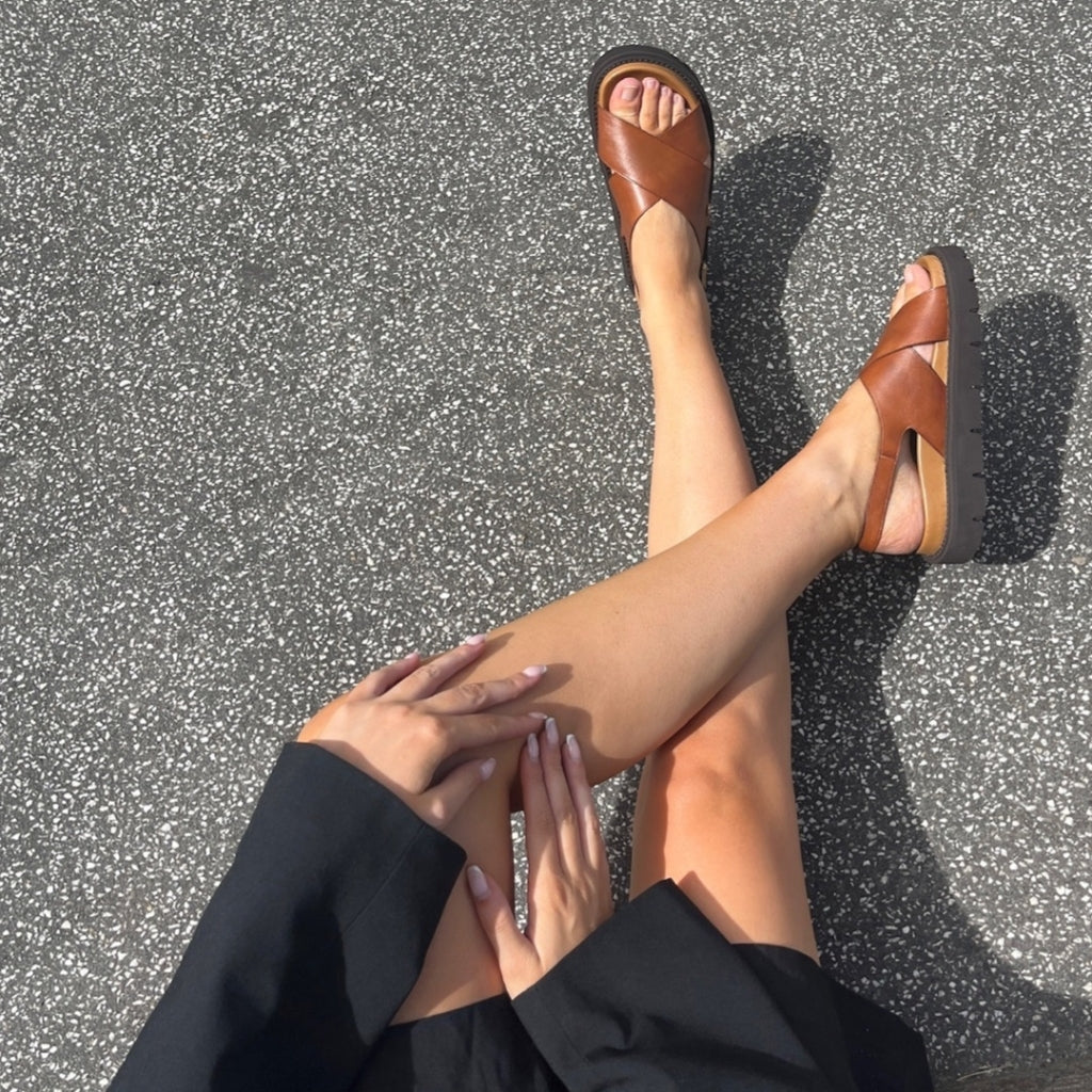 COPENHAGEN SHOES SUMMERTIME COGNAC Sandals 0241 COGNAC