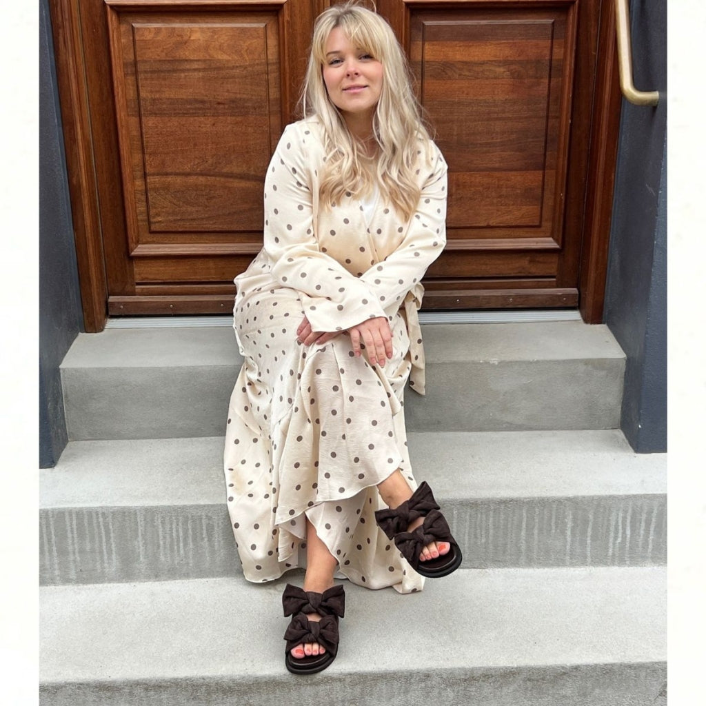 COPENHAGEN SHOES SUMMER DREAM SUEDE Slippers 0012 BROWN