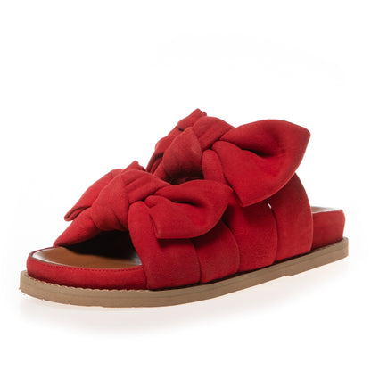 COPENHAGEN SHOES SUMMER DREAM SUEDE Slippers 0016 RED