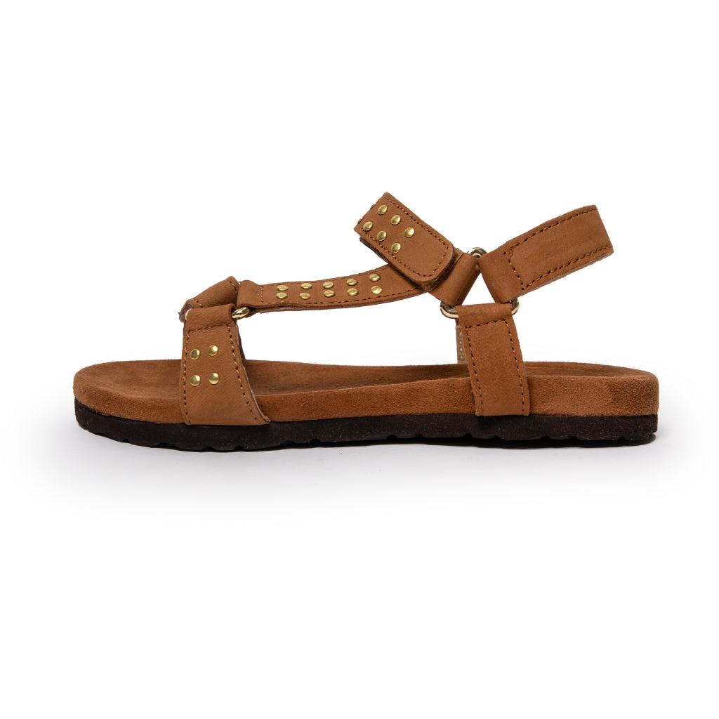 COPENHAGEN KIDS SWEAT SUEDE KIDS BS. Sandals 0241 COGNAC