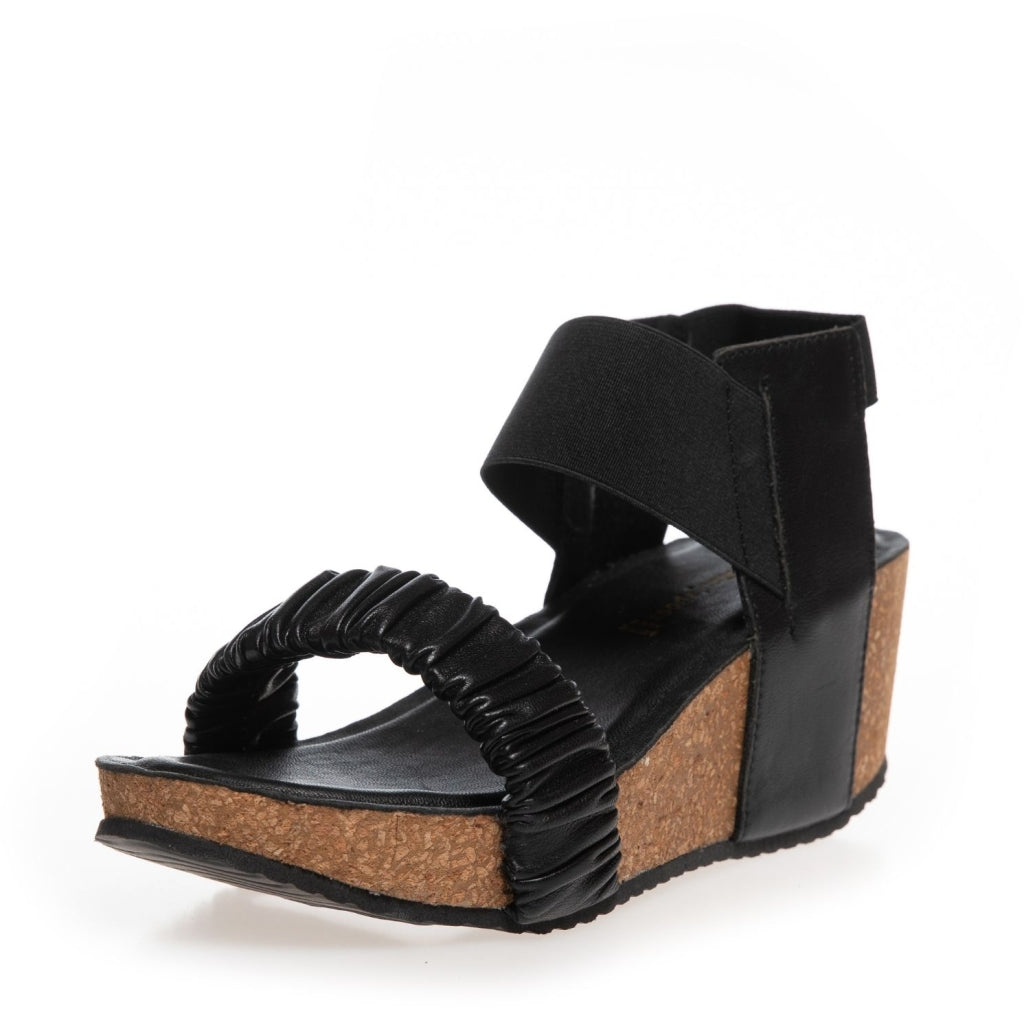 COPENHAGEN SHOES THE MOMENTS Wedge sandals 0001 BLACK