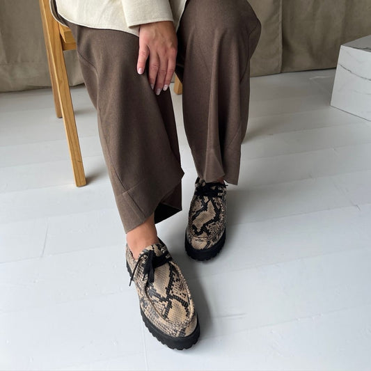 COPENHAGEN SHOES THE MOVEMENT - TAUPE SN Shoe 005 TAUPE-BLACK