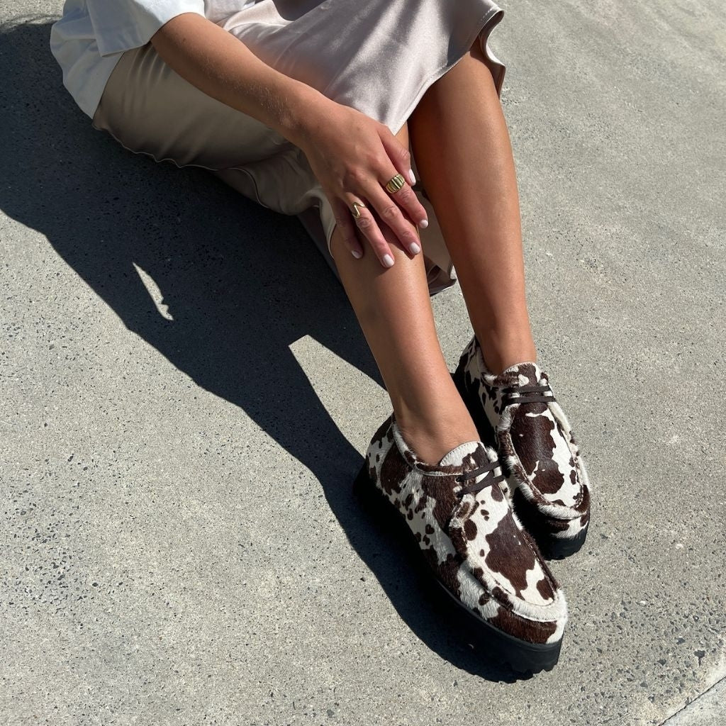 COPENHAGEN SHOES THE MOVEMENT HN Shoe 0109 WHITE/BROWN