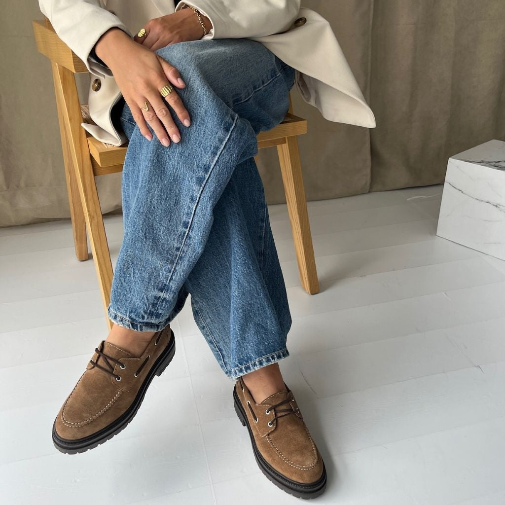 COPENHAGEN SHOES THE PASSION SHOE SUEDE Boat Shoe 125 TAN
