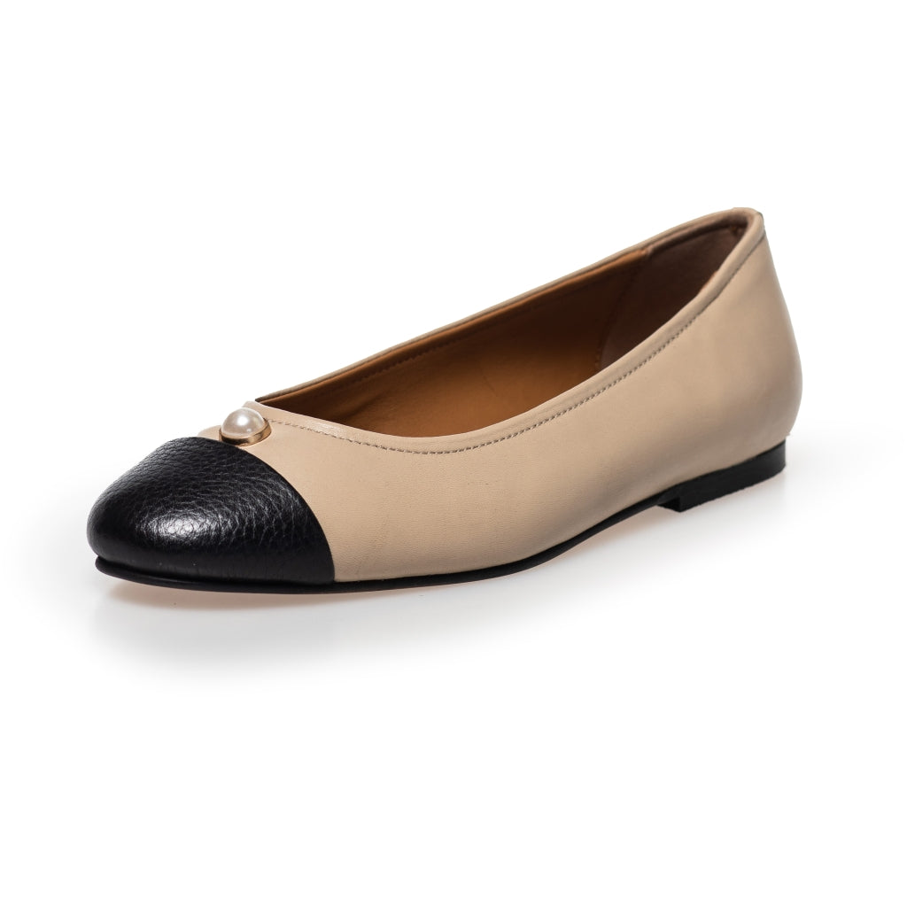 Copenhagen Shoes by Josefine Valentin THE PEARL BALLERINA Ballet flats 0007 BLACK / NUDE