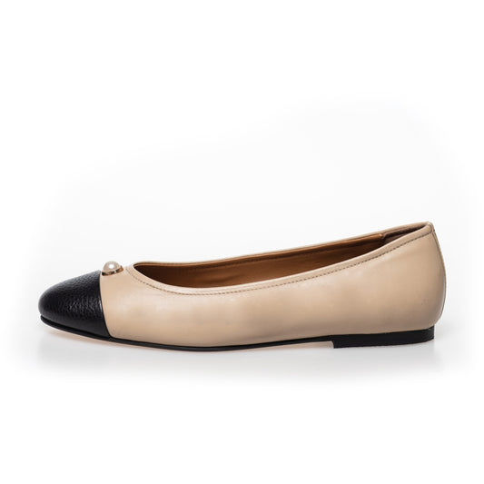 Copenhagen Shoes by Josefine Valentin THE PEARL BALLERINA Ballet flats 0007 BLACK / NUDE