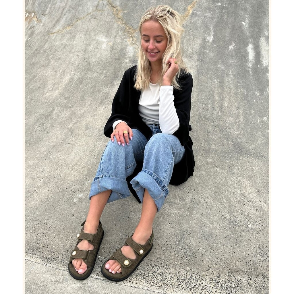 COPENHAGEN SHOES THE PEARL SANDAL Sandals 100 ARMY GREEN