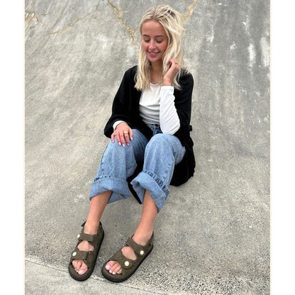 COPENHAGEN SHOES THE PEARL SANDAL Sandals 100 ARMY GREEN