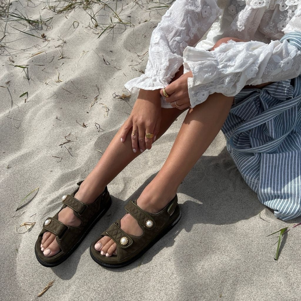 COPENHAGEN SHOES THE PEARL SANDAL Sandals 100 ARMY GREEN