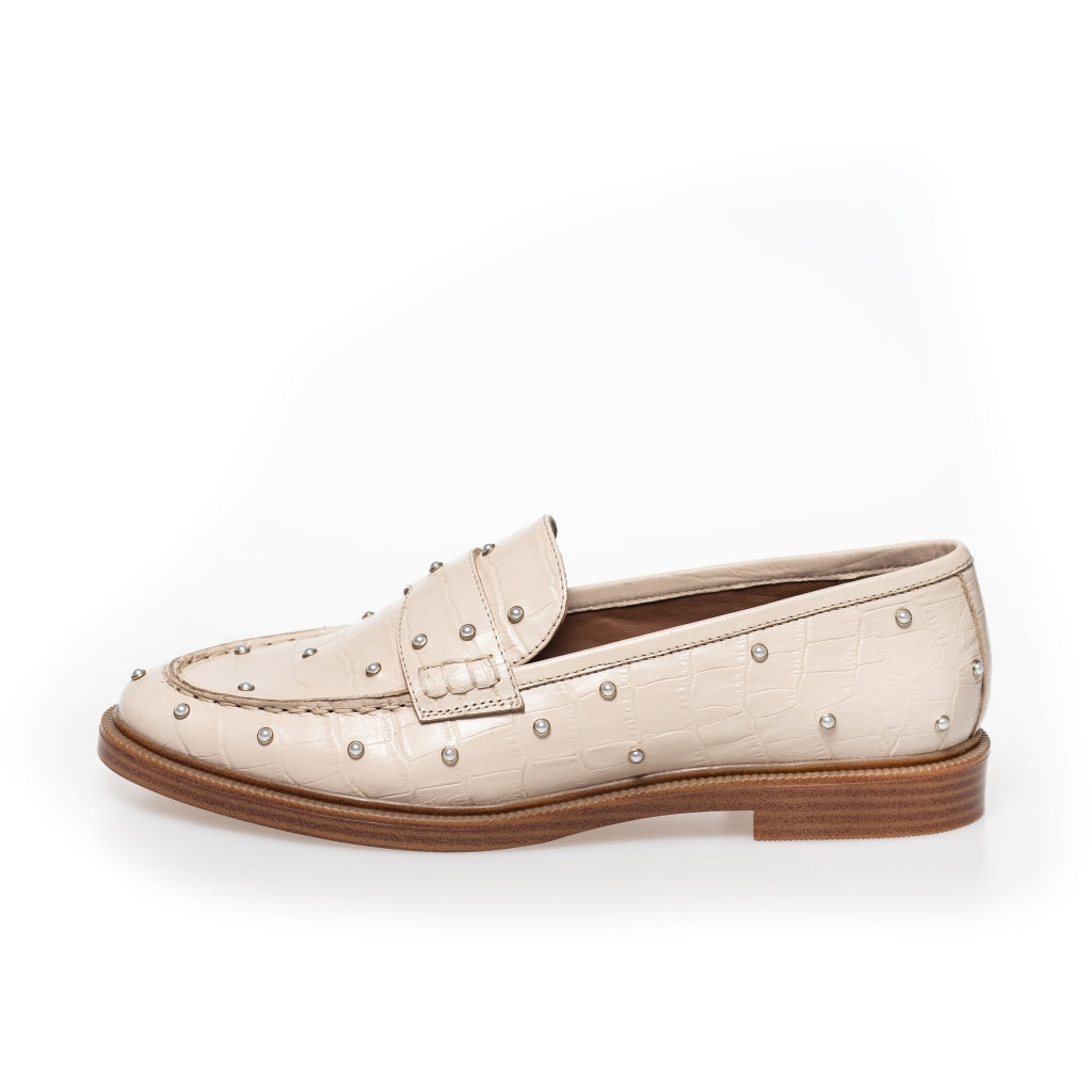 COPENHAGEN SHOES THE PEARL SHOE BEIGE Loafers 00089 GREY MORN (BEIGE)