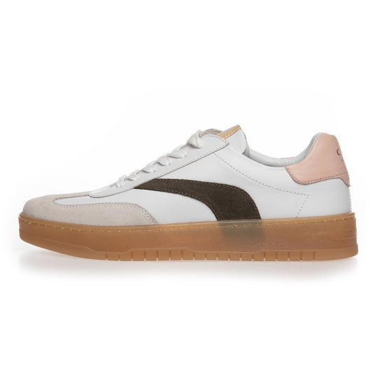 COPENHAGEN SHOES THE POWER SNEAK (P) Sneakers 0022 WHITE-DK.ARMY-PEACH