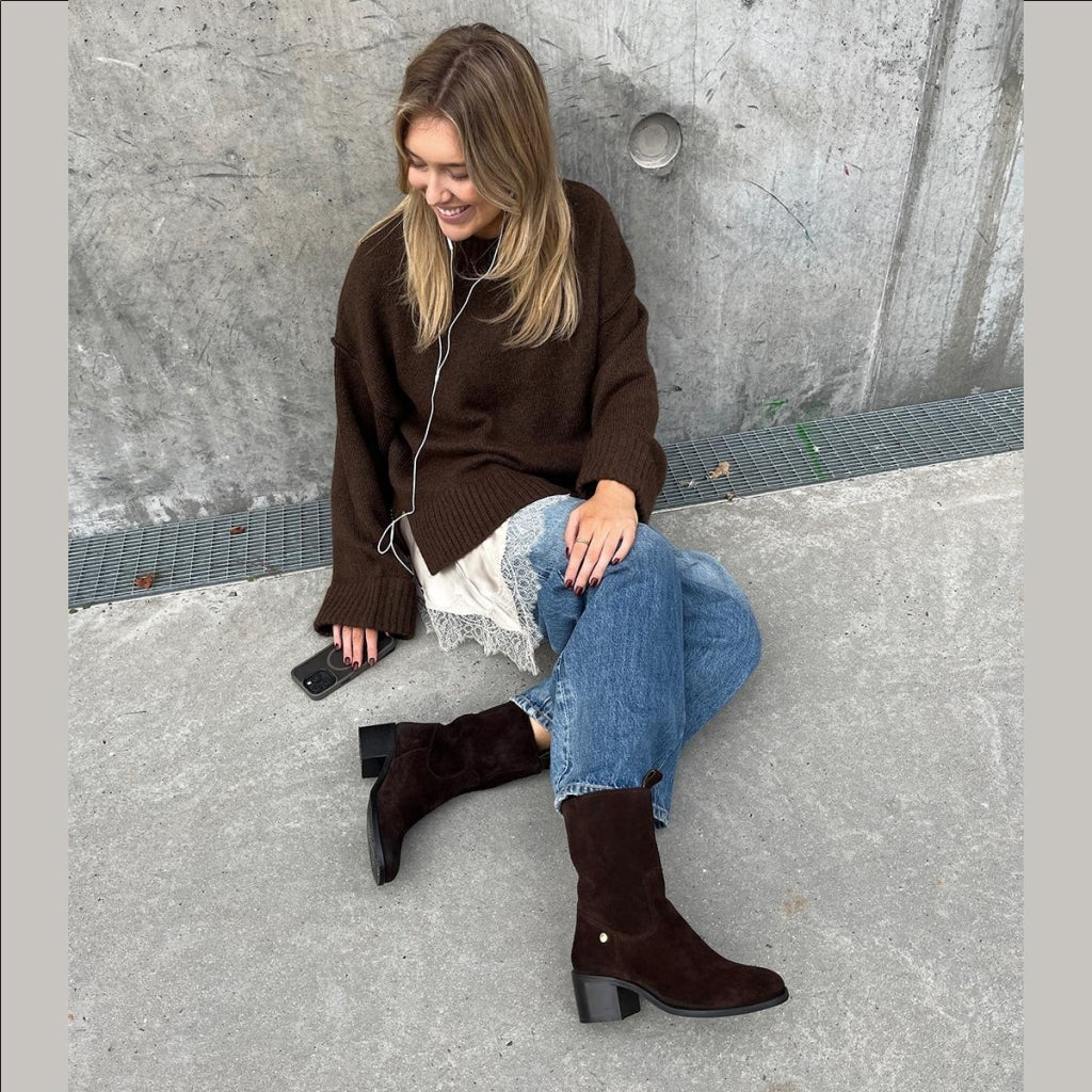 COPENHAGEN SHOES THE REAL WALKING SUEDE Boots 0012 BROWN