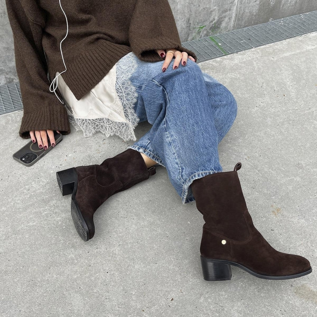 COPENHAGEN SHOES THE REAL WALKING SUEDE Boots 0012 BROWN