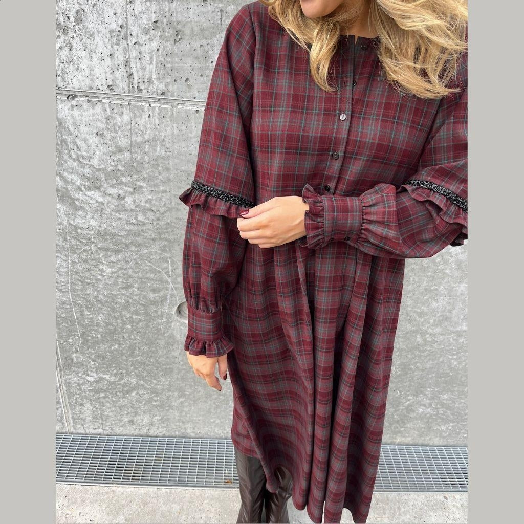 STORIES FROM THE ATELIER by COPENHAGENSHOES THE REASON WHY DRESS DRESS 2221 BORDEAUX/GREEN