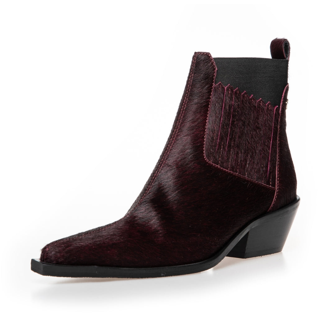THE WALKING BOOT - HAIR - BORDEAUX – Copenhagenshoes.com