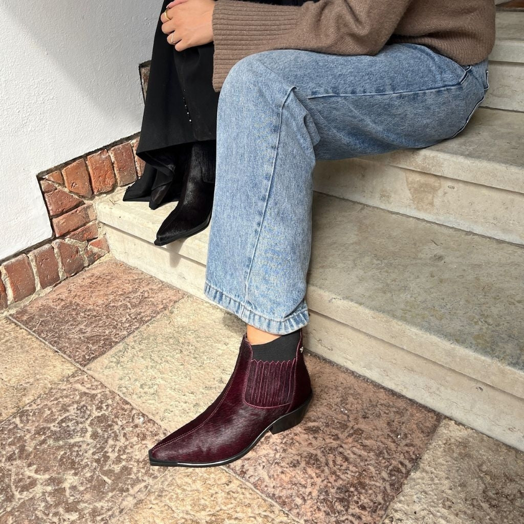 COPENHAGEN SHOES THE WALKING BOOT - HAIR Boots 2222 BORDEAUX
