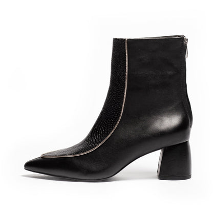 COPENHAGEN SHOES VIBES OF FASHION SNAKE / Copenhagenshoes by Josefine Valentin Boots 008 BLACK SNAKE (NO SIMILI)