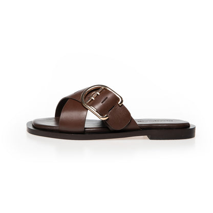 COPENHAGEN SHOES VIBES X ME Slippers 0018 DK BROWN